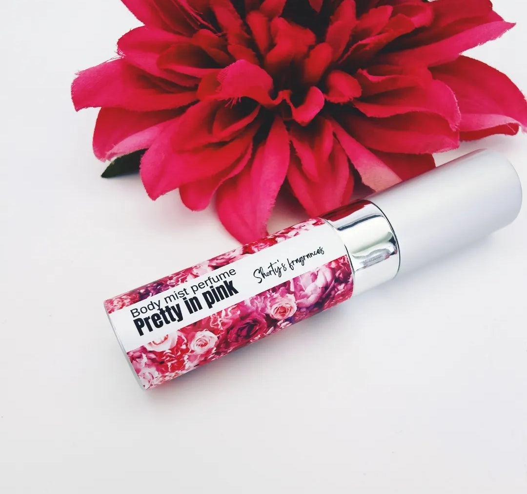 Pretty in pink body mist perfume